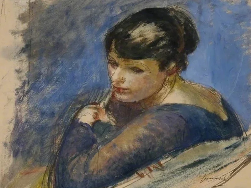 1886-Sydney Earnshaw Greenwood - Ritratto della moglie dell'artista